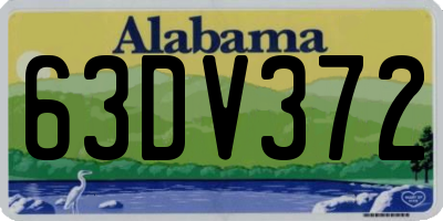 AL license plate 63DV372