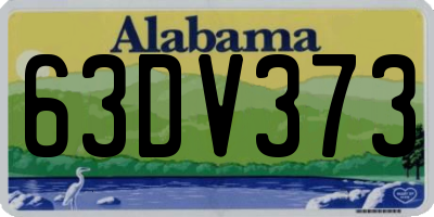 AL license plate 63DV373