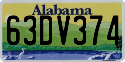 AL license plate 63DV374