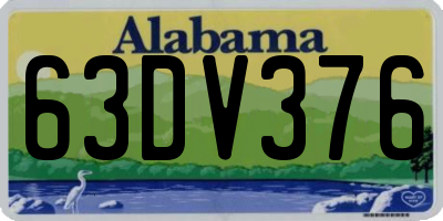 AL license plate 63DV376