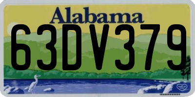 AL license plate 63DV379