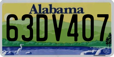 AL license plate 63DV407