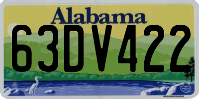 AL license plate 63DV422
