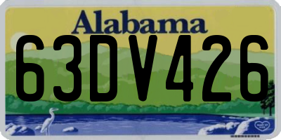AL license plate 63DV426