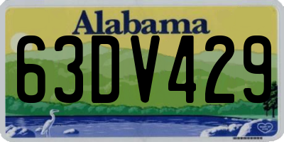 AL license plate 63DV429