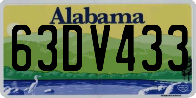AL license plate 63DV433