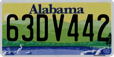 AL license plate 63DV442