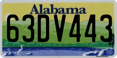 AL license plate 63DV443