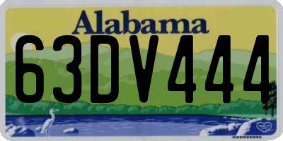 AL license plate 63DV444