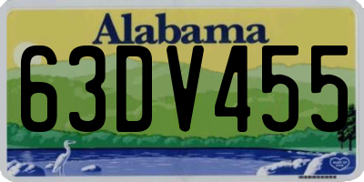 AL license plate 63DV455
