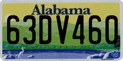 AL license plate 63DV460