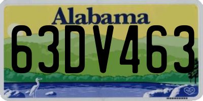 AL license plate 63DV463