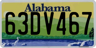 AL license plate 63DV467