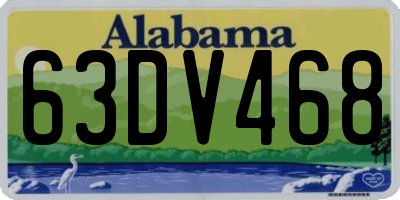AL license plate 63DV468