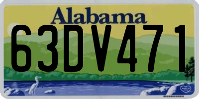 AL license plate 63DV471