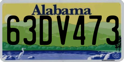 AL license plate 63DV473