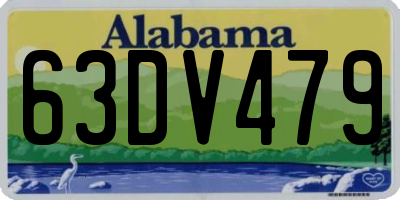 AL license plate 63DV479
