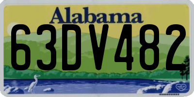 AL license plate 63DV482