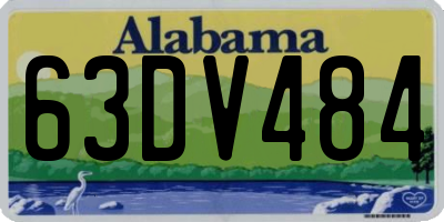 AL license plate 63DV484