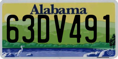 AL license plate 63DV491