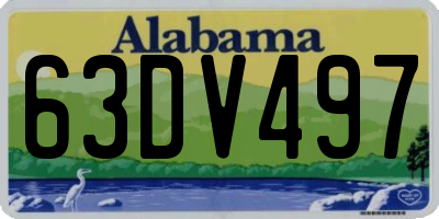 AL license plate 63DV497