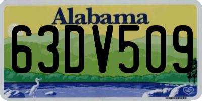 AL license plate 63DV509