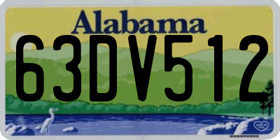 AL license plate 63DV512