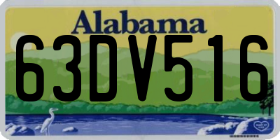 AL license plate 63DV516