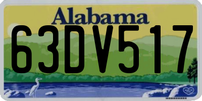 AL license plate 63DV517