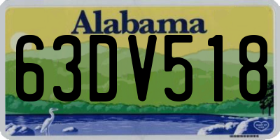 AL license plate 63DV518