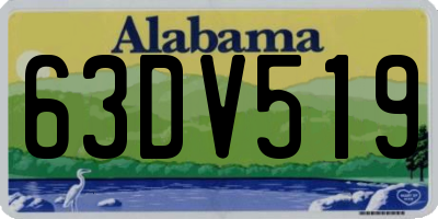 AL license plate 63DV519