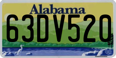 AL license plate 63DV520