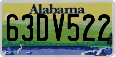 AL license plate 63DV522