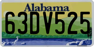 AL license plate 63DV525
