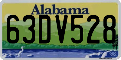 AL license plate 63DV528