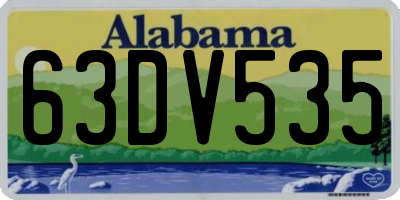 AL license plate 63DV535