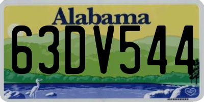 AL license plate 63DV544