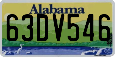 AL license plate 63DV546