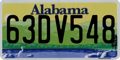 AL license plate 63DV548
