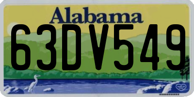 AL license plate 63DV549