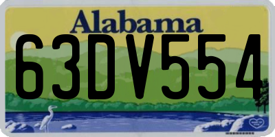 AL license plate 63DV554