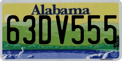 AL license plate 63DV555