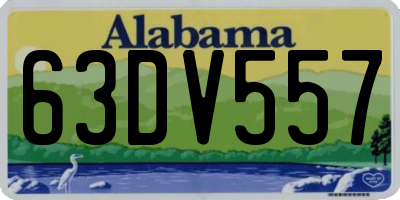 AL license plate 63DV557