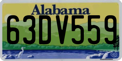 AL license plate 63DV559