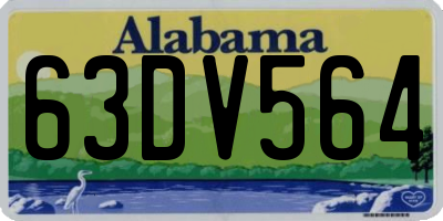 AL license plate 63DV564