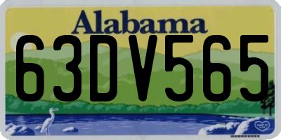 AL license plate 63DV565