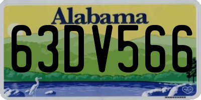 AL license plate 63DV566