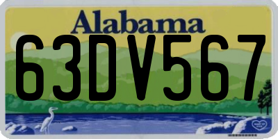 AL license plate 63DV567