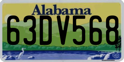 AL license plate 63DV568