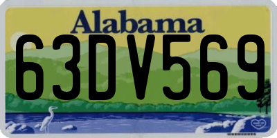 AL license plate 63DV569